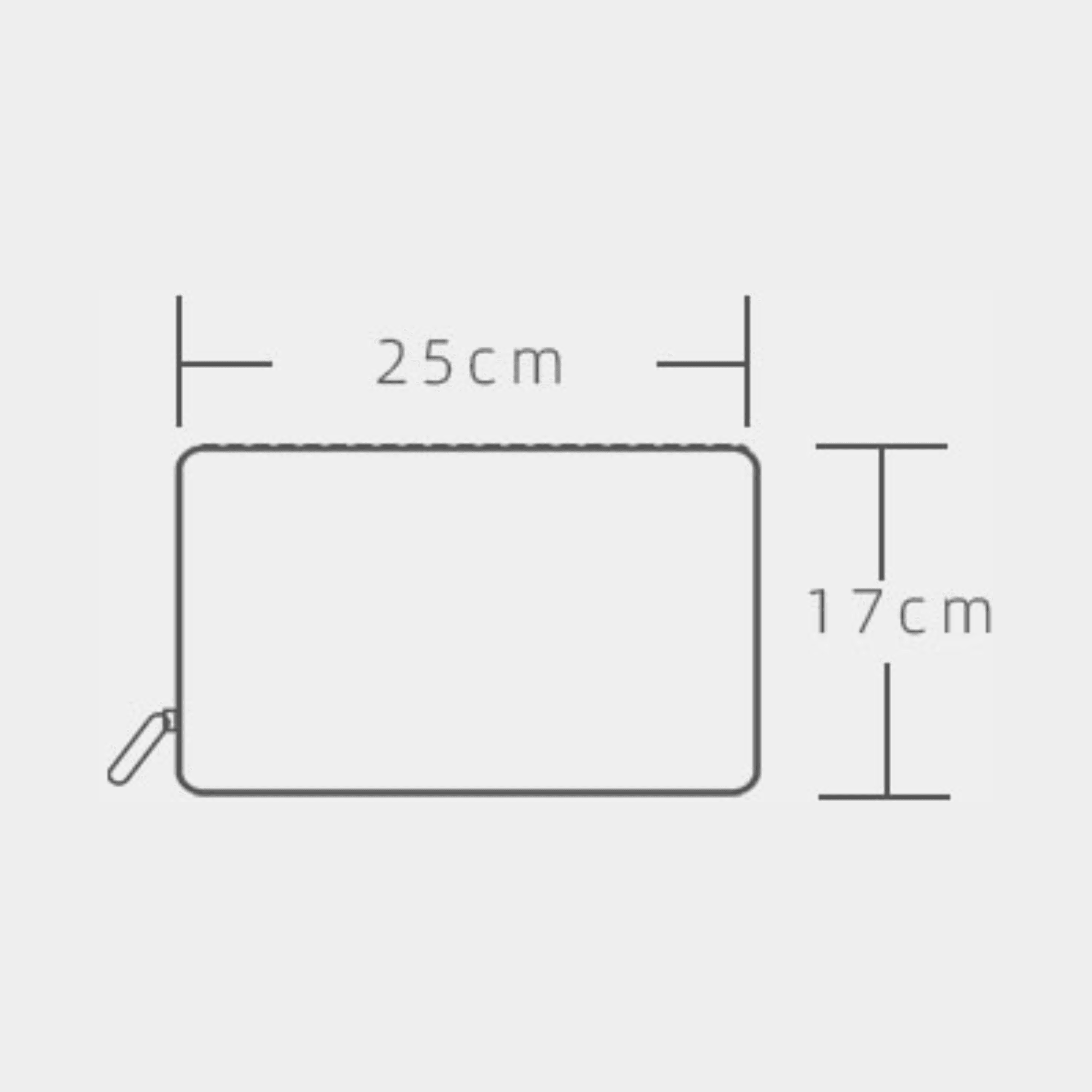 Alcantara Pouch - Chocolate brown