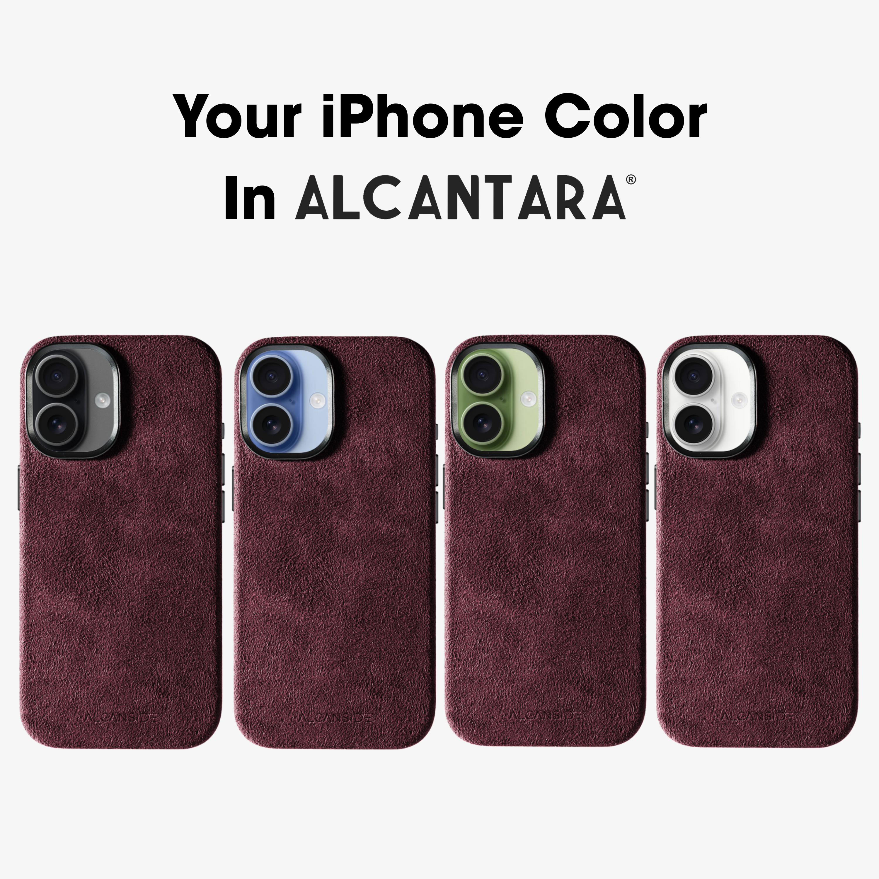 iPhone 17 - Alcantara Case - Wine Red