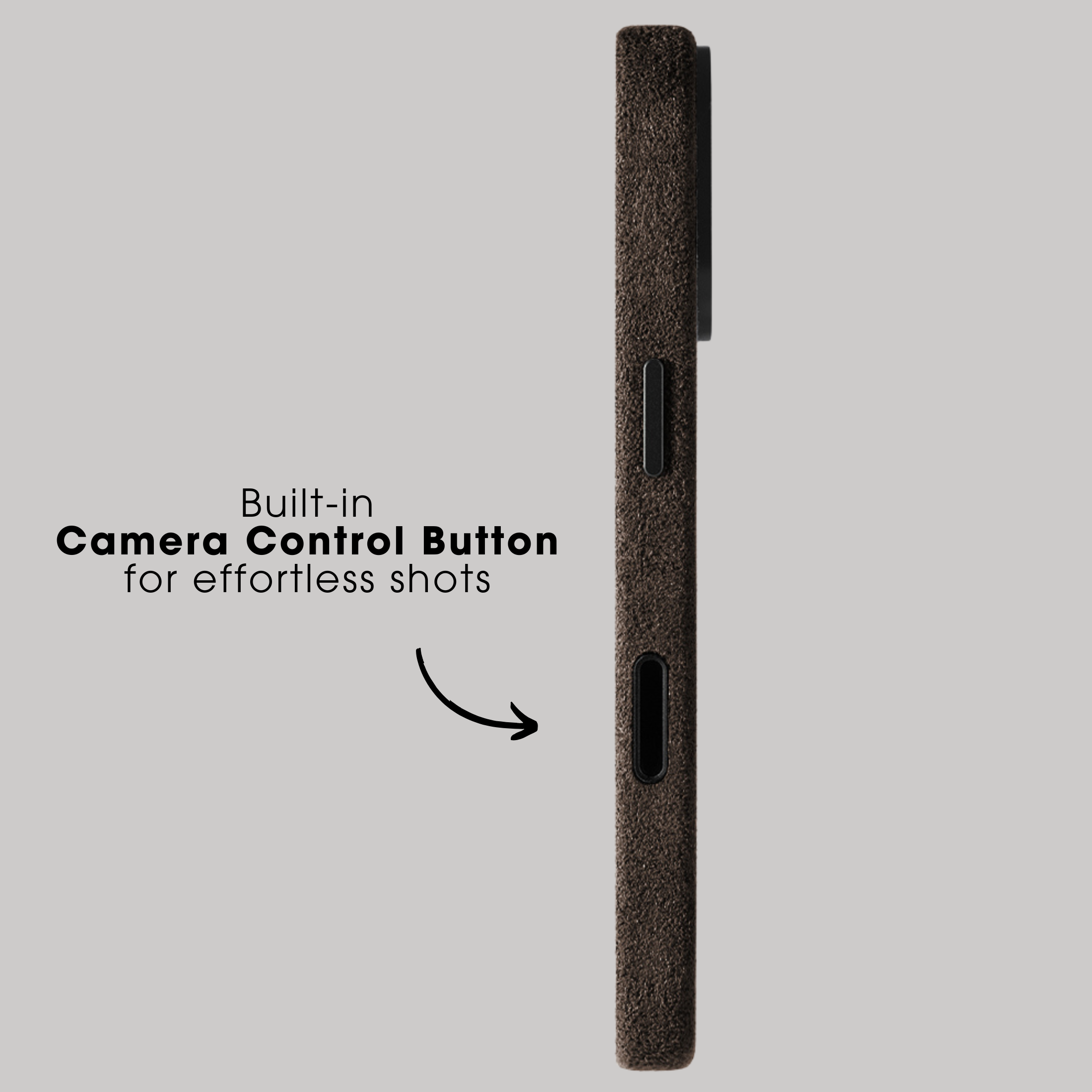 iPhone 17 Pro Max - Alcantara Case - Chocolate Brown