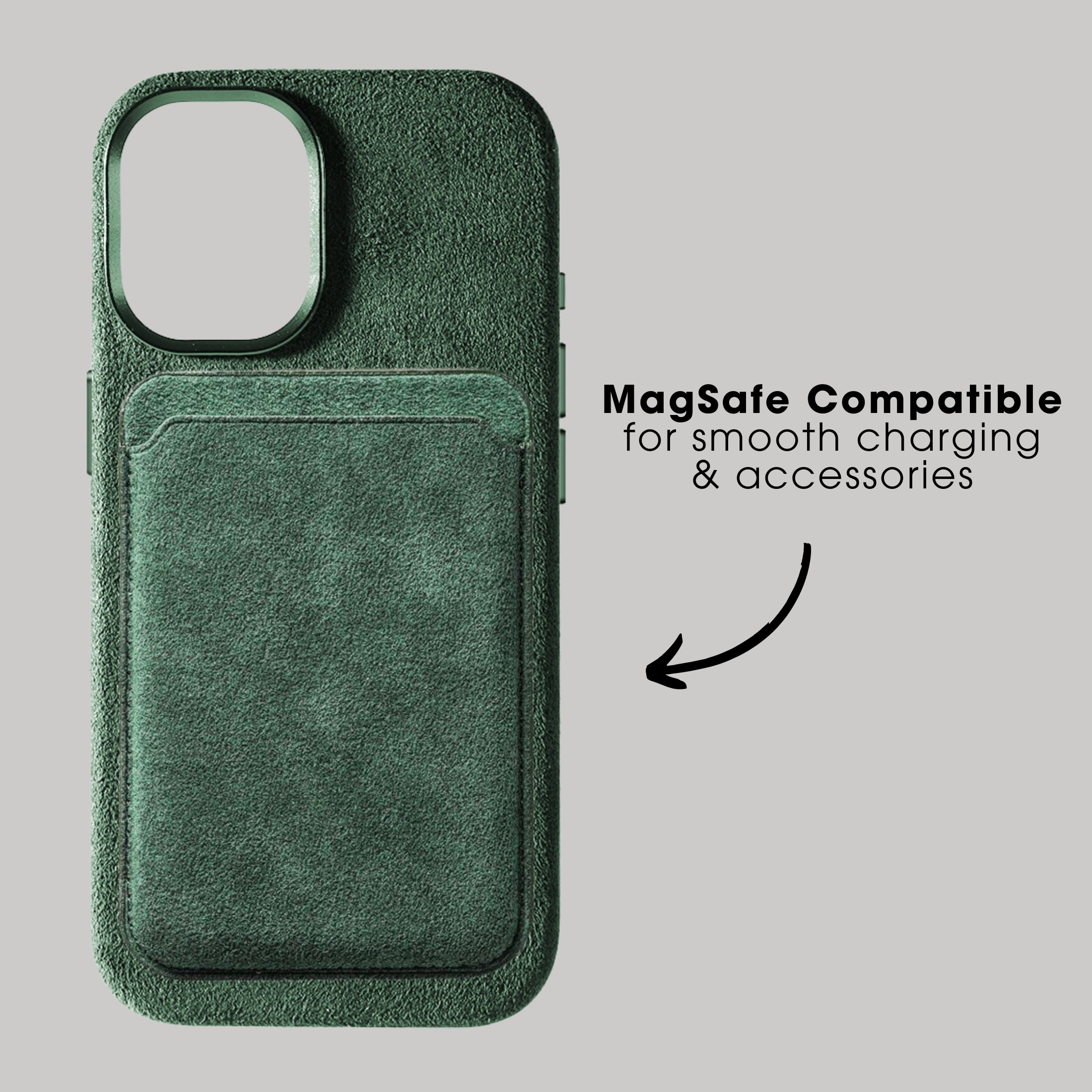iPhone 17 - Alcantara Case - Midnight Green