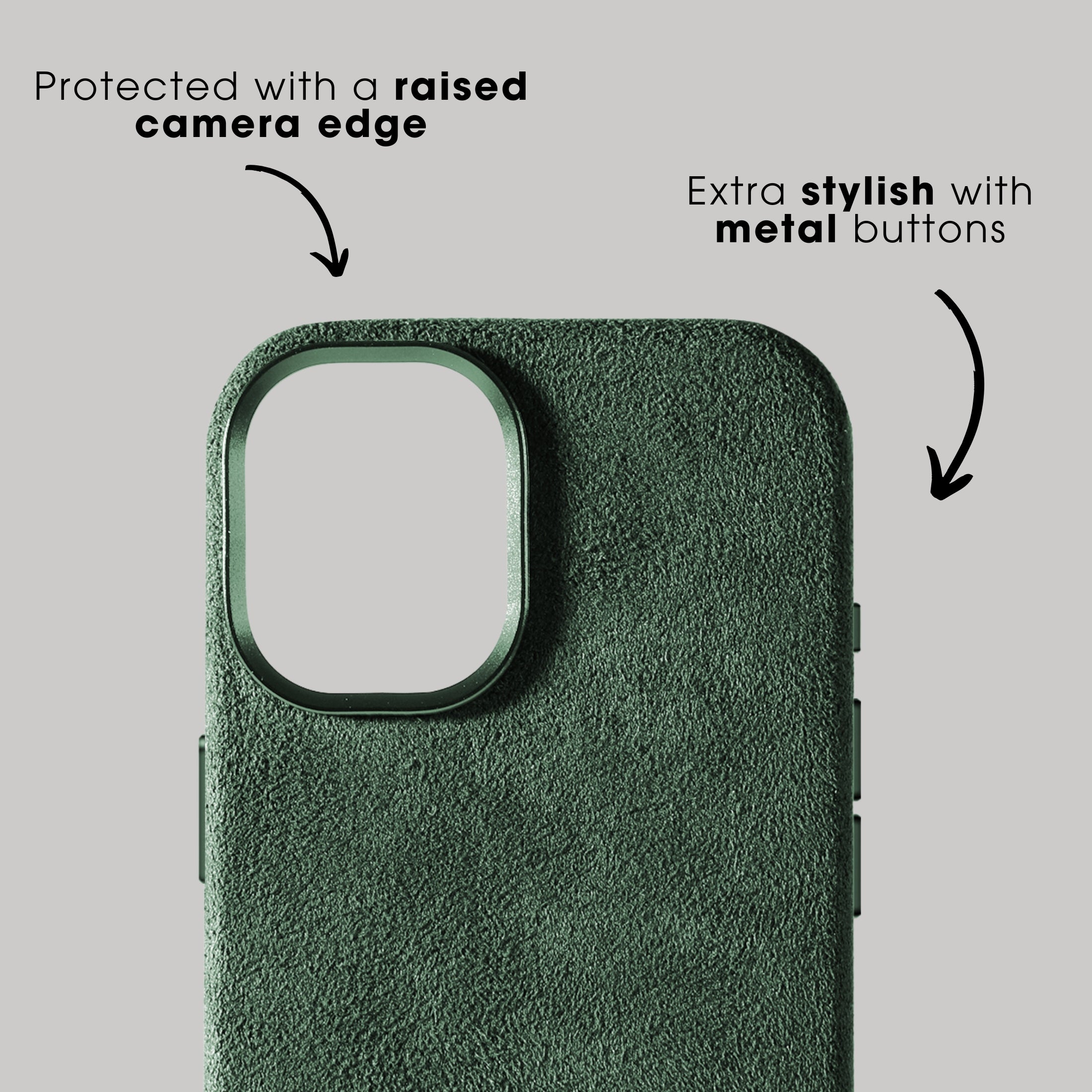 iPhone 17 - Alcantara Case - Midnight Green