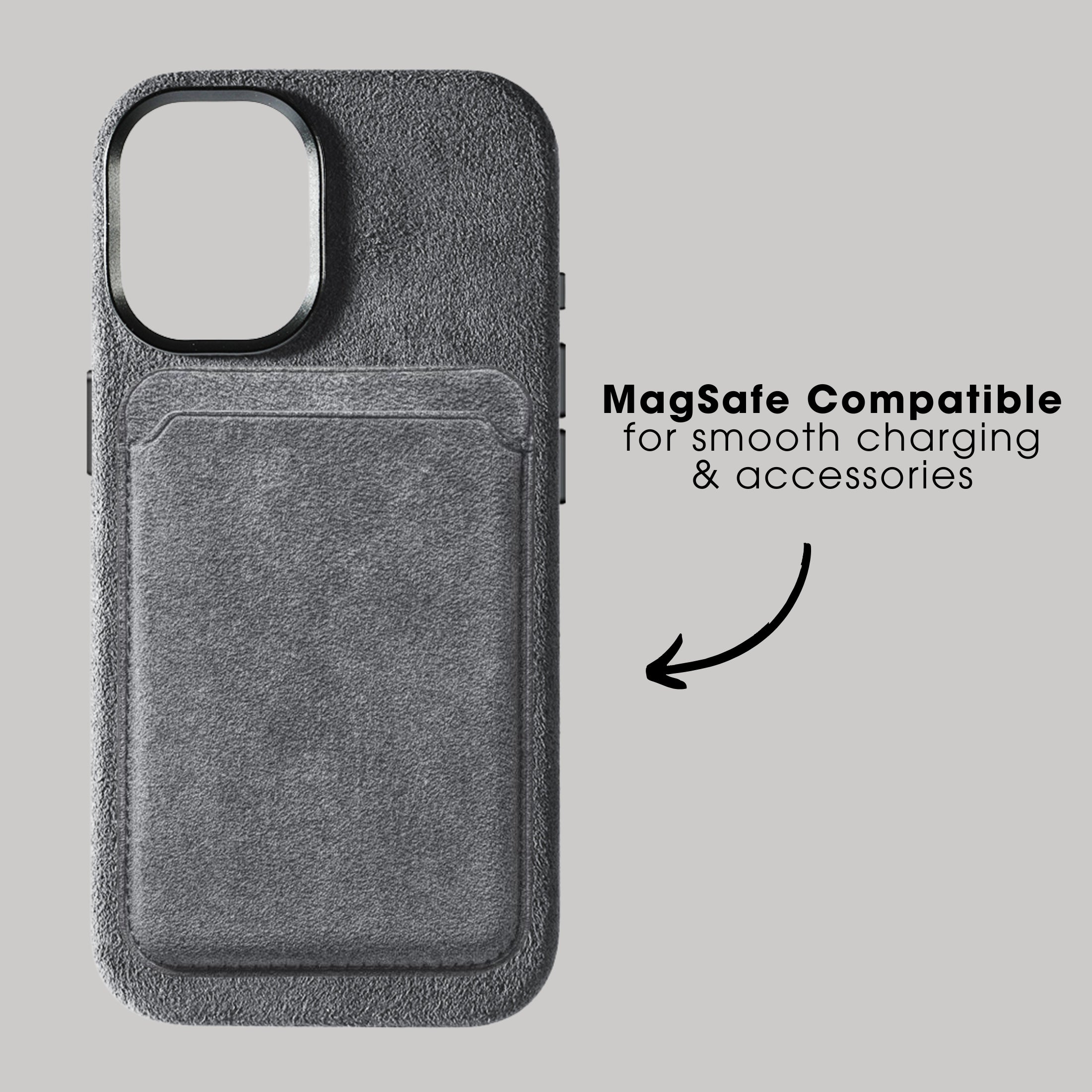 iPhone 17 - Alcantara Case - Nardo Gray