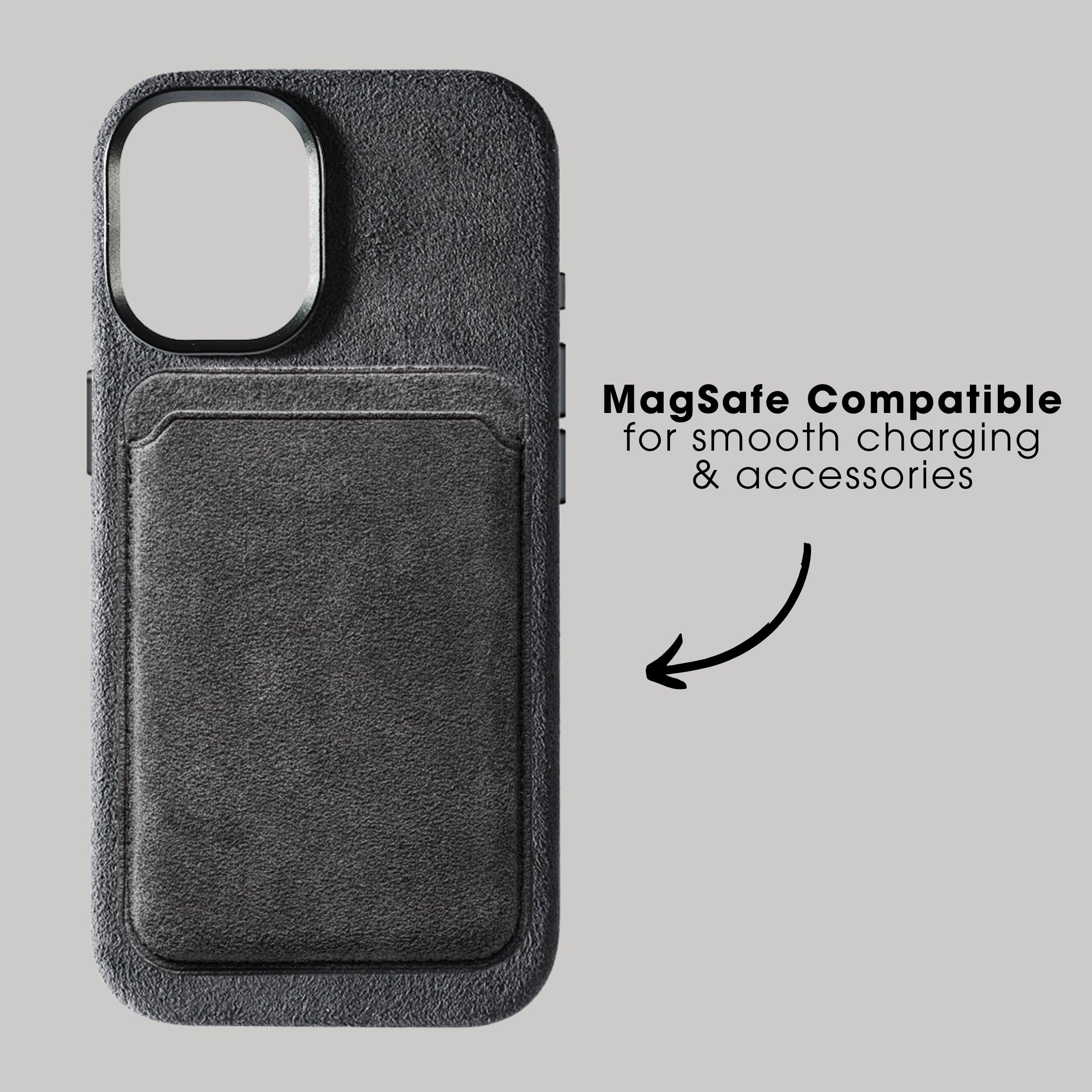 iPhone 17 - Alcantara Case - Space Grey