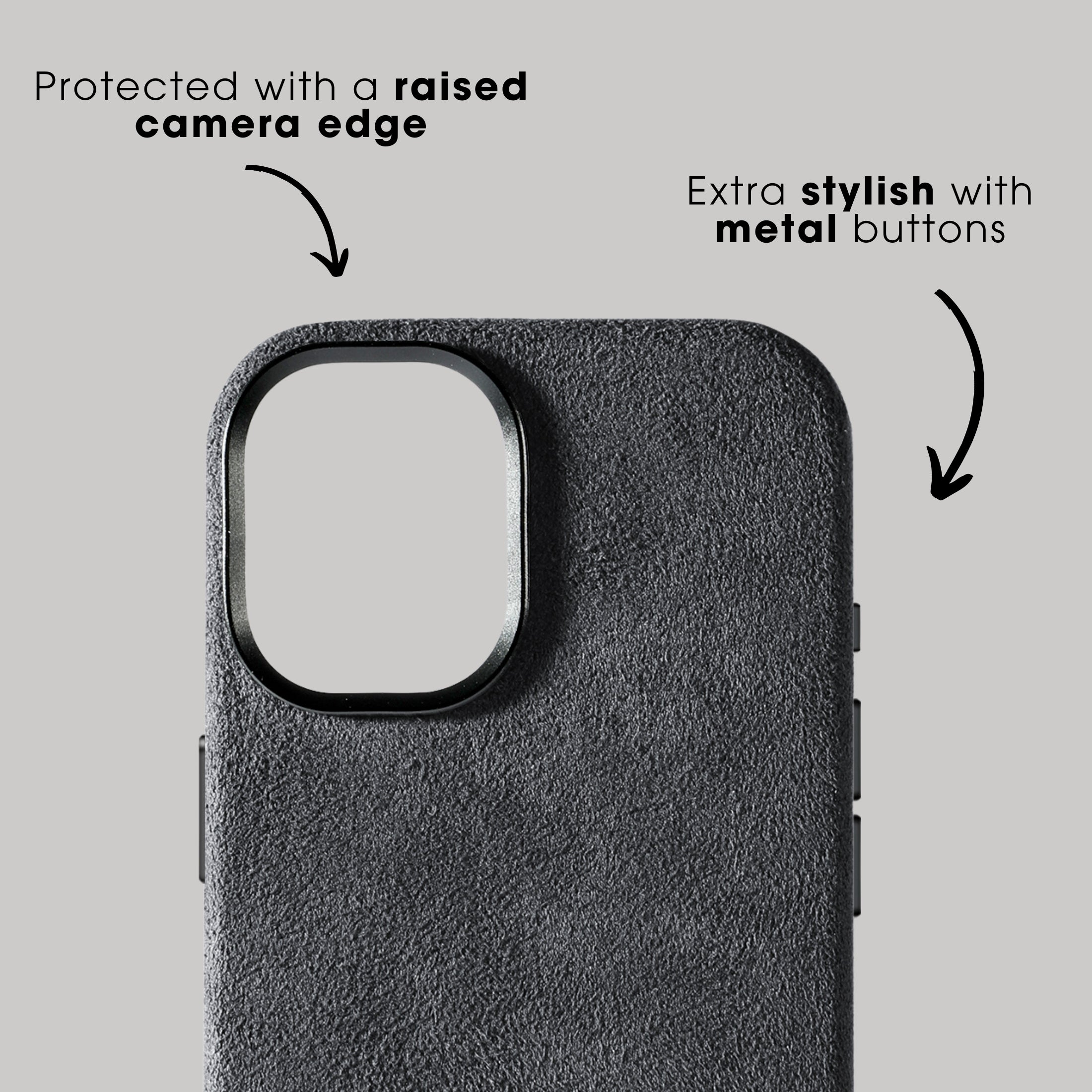iPhone 17 - Alcantara Case - Space Grey