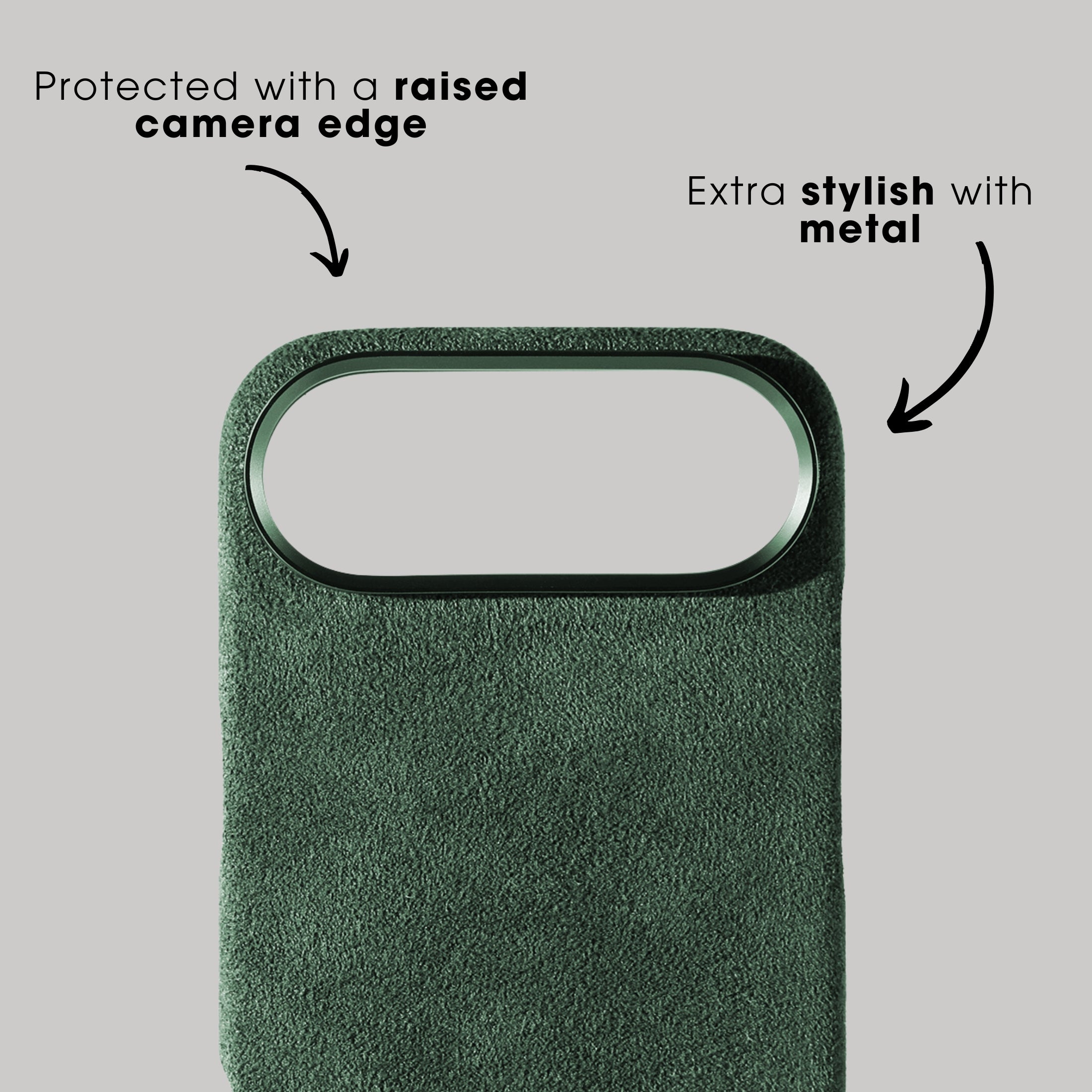 iPhone 17 Air - Alcantara Case - Midnight Green