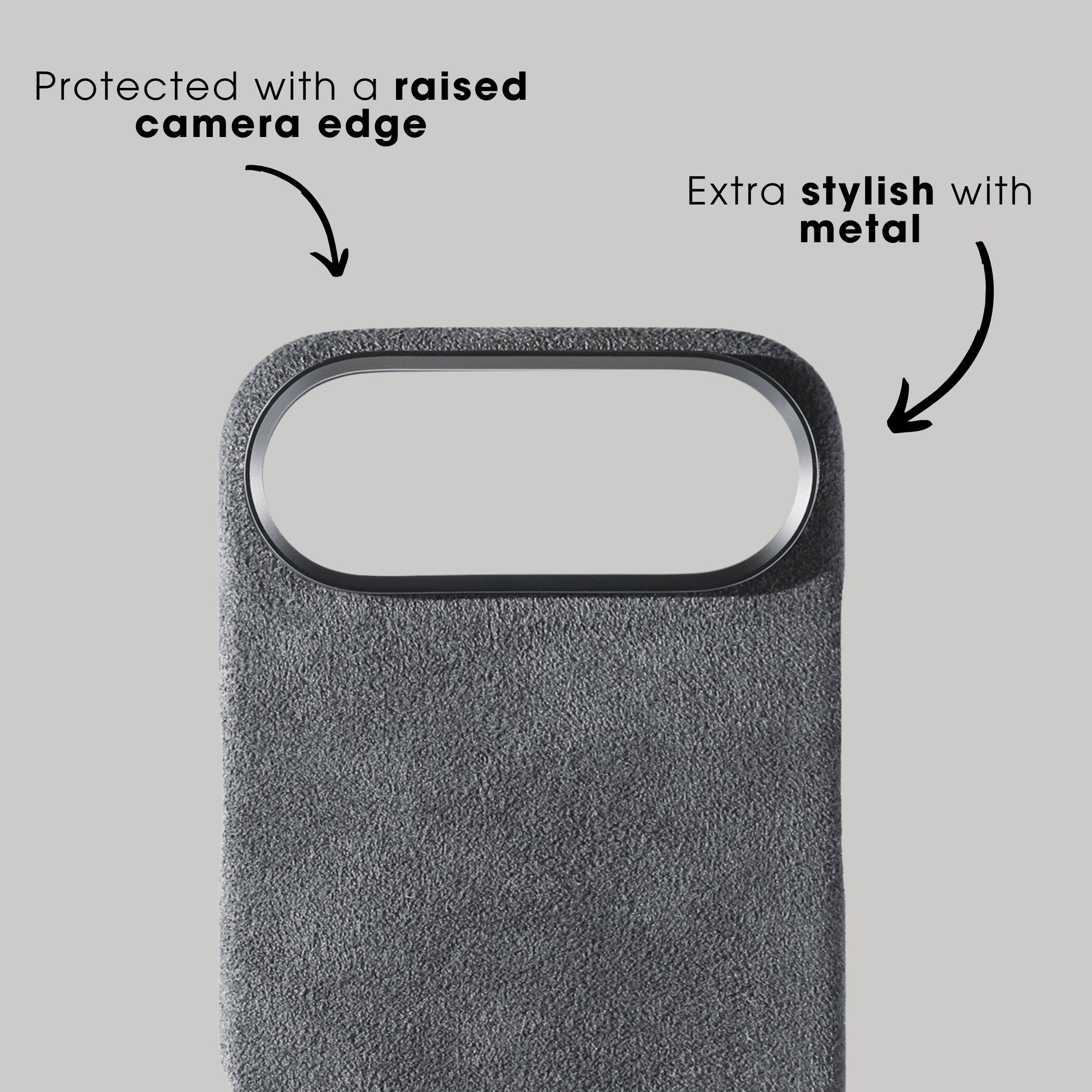 iPhone 17 Air - Alcantara Case - Nardo Gray