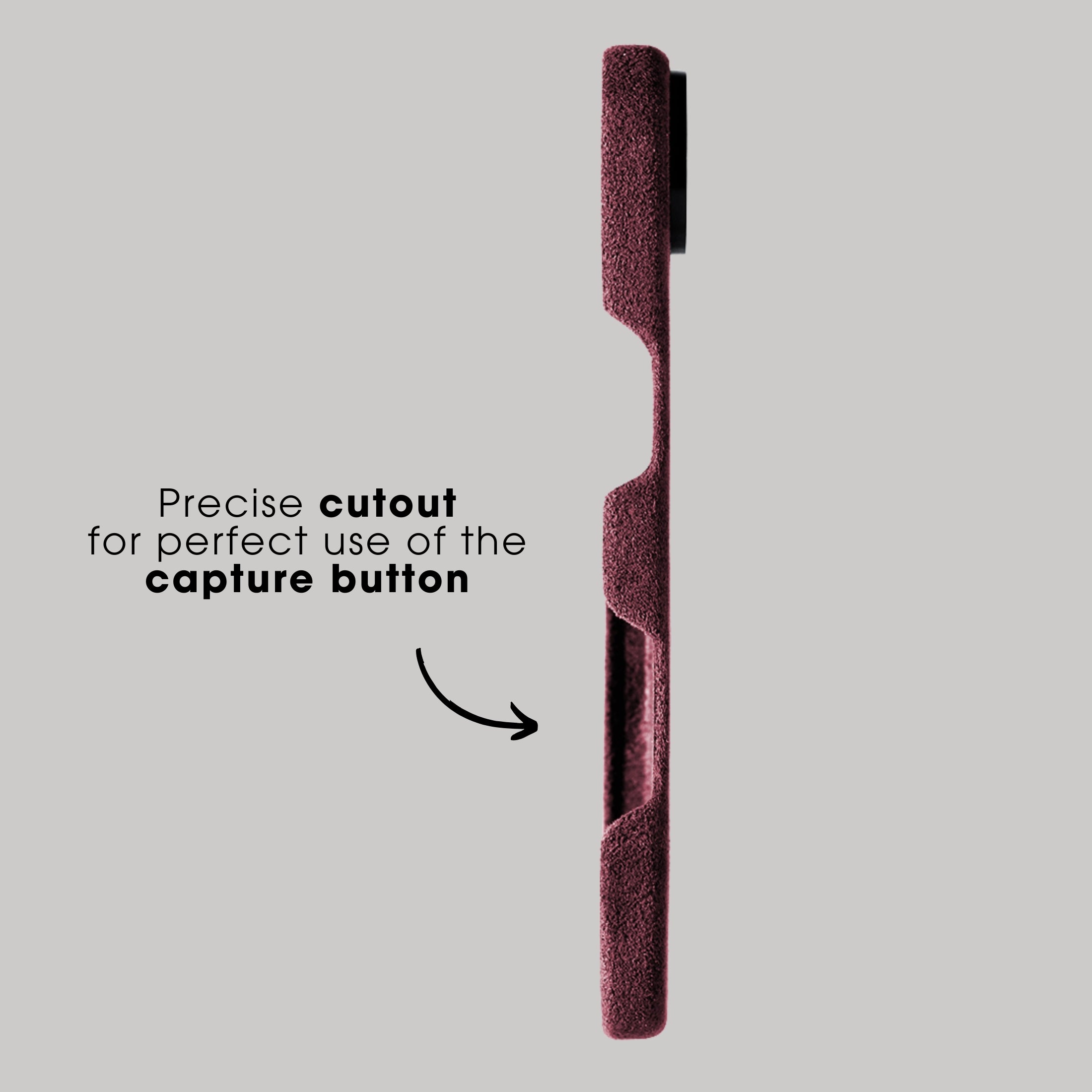 iPhone 17 Air - Alcantara Case - Wine Red