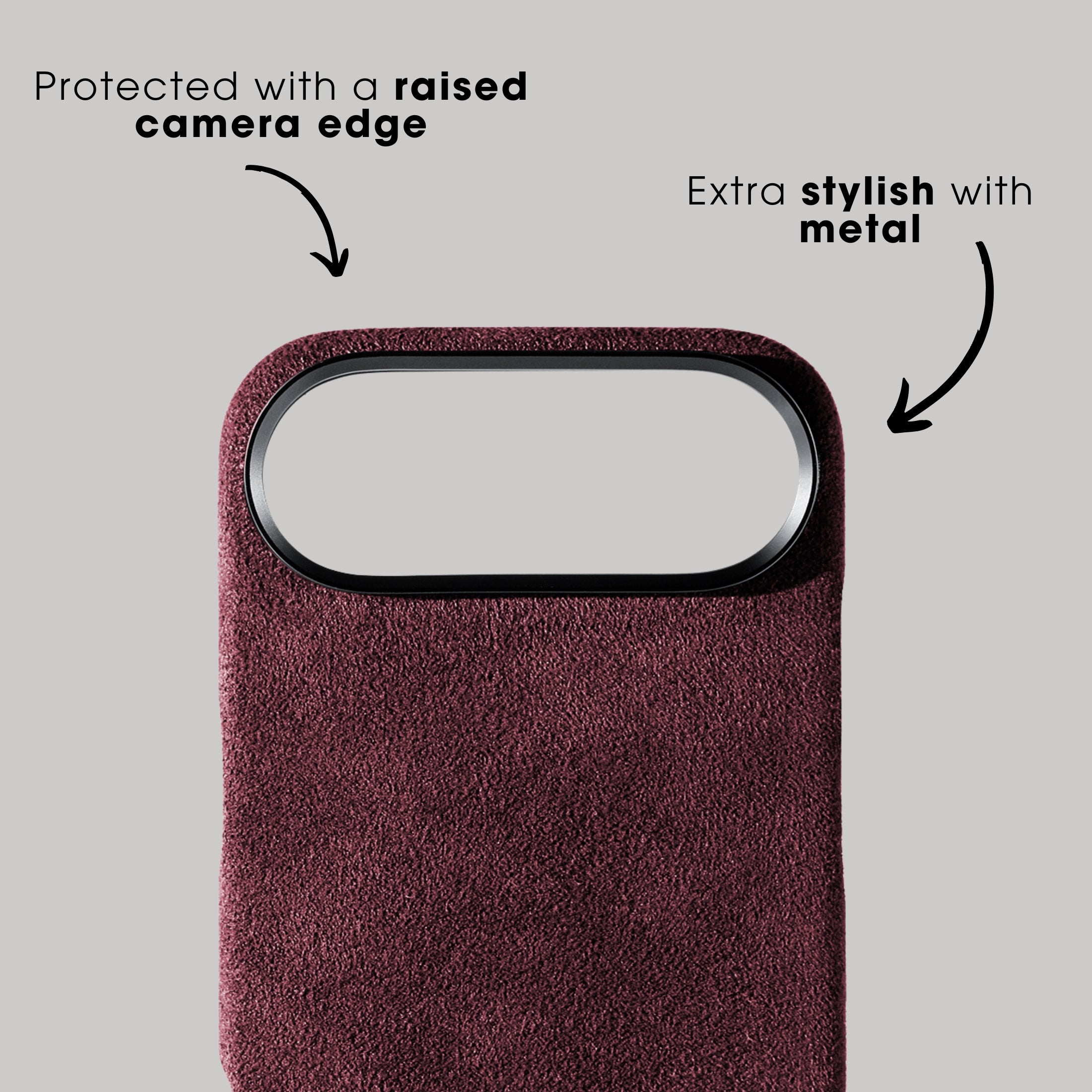 iPhone 17 Air - Alcantara Case - Wine Red