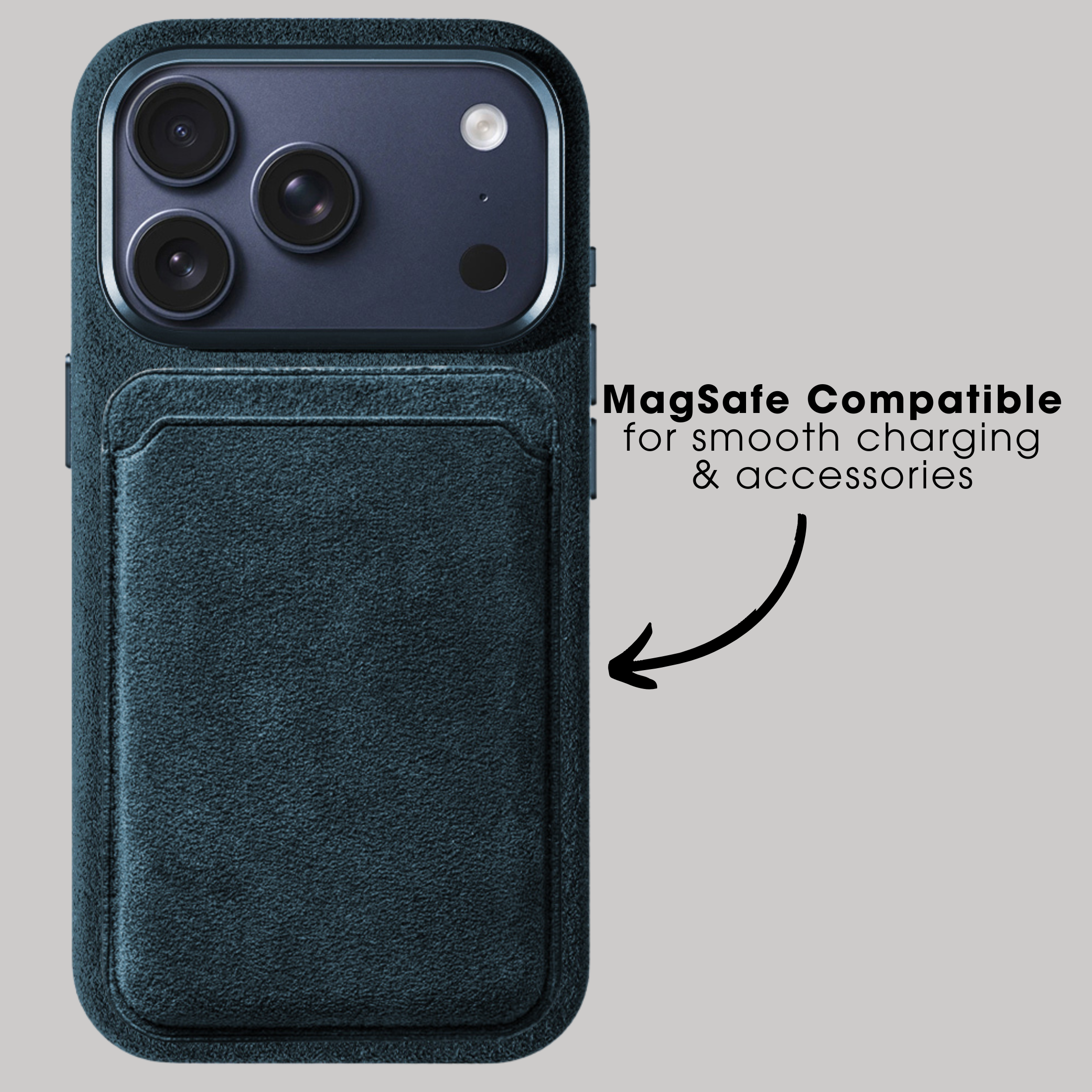iPhone 17 Pro Max - Alcantara Case - Navy Blue