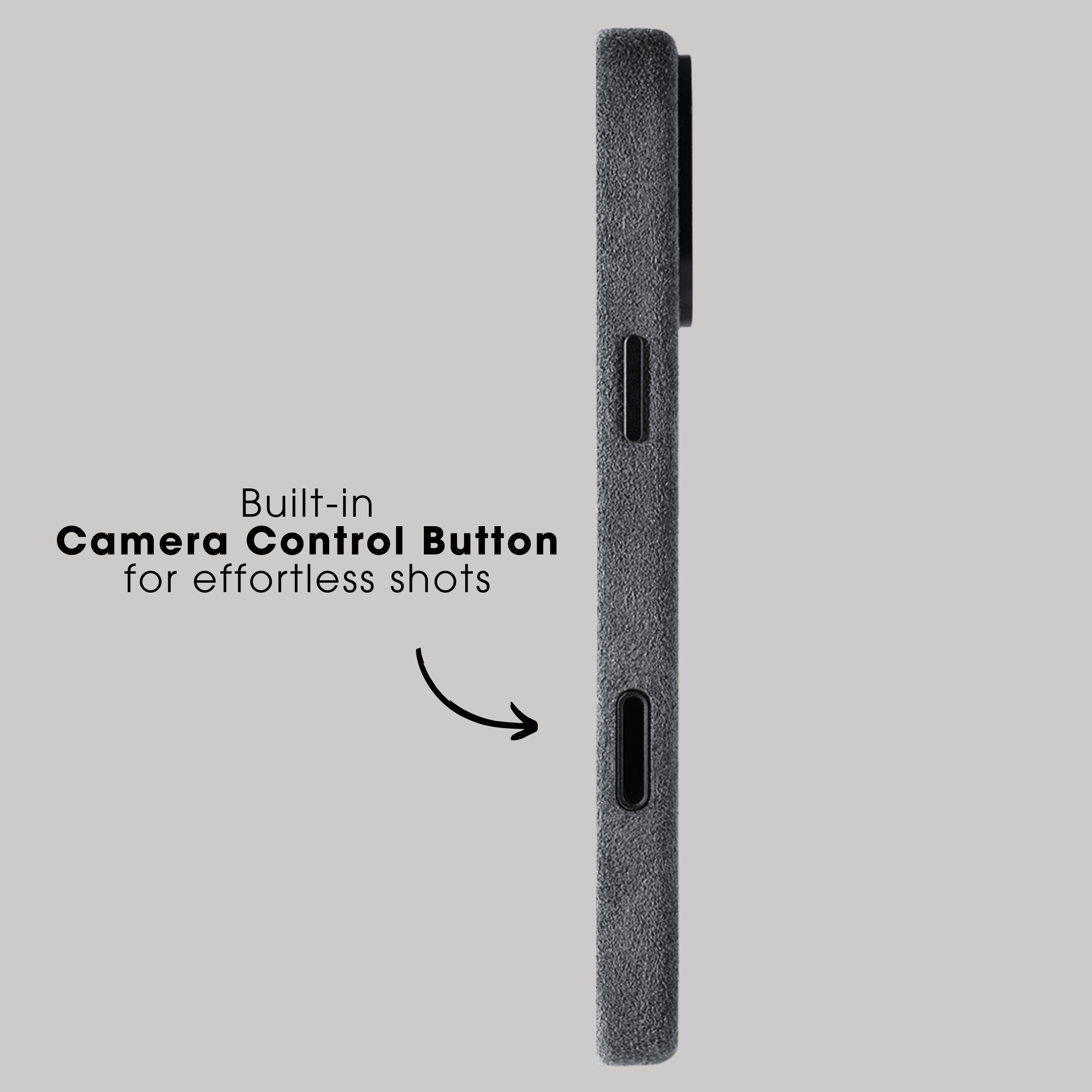 iPhone Alcantara Case + Magsafe Wallet - Space Grey