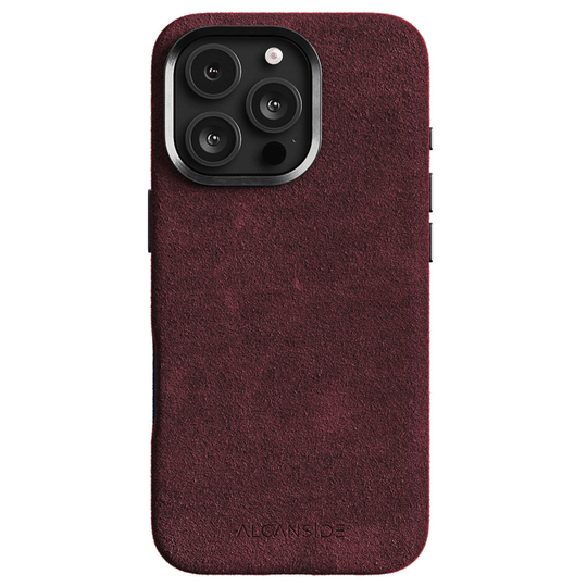 iPhone Alcantara Case - Wine Red