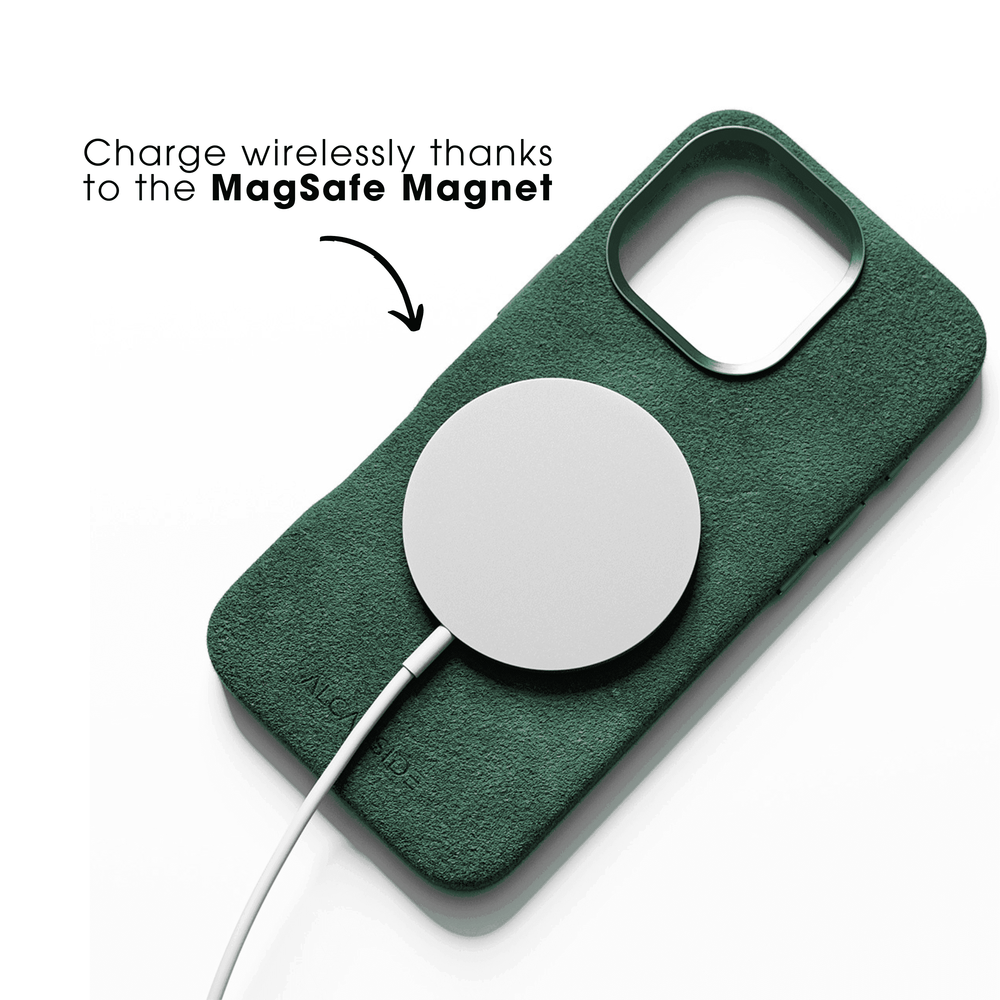 iPhone Alcantara Case - Midnight Green