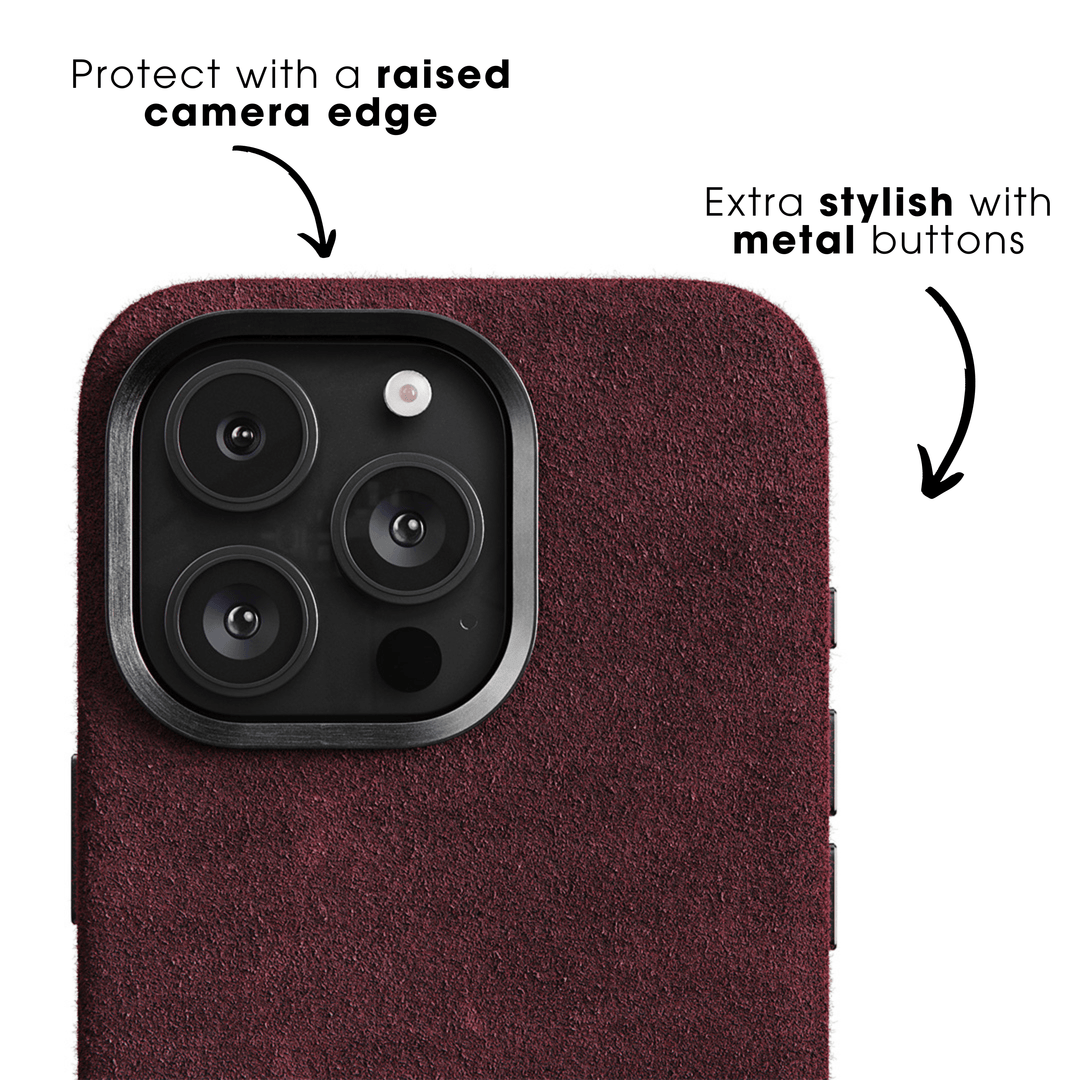 iPhone 16 Pro - Alcantara Case - Red