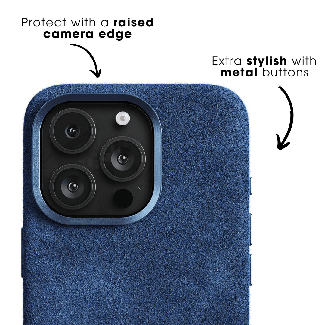 iPhone 16 Pro - Alcantara Case - Ocean blue