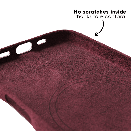 iPhone 16 Pro - Alcantara Hülle - Rot