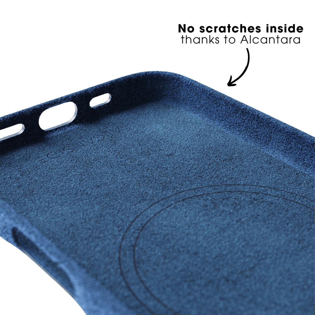 iPhone 16 Pro - Alcantara Case - Ocean blue