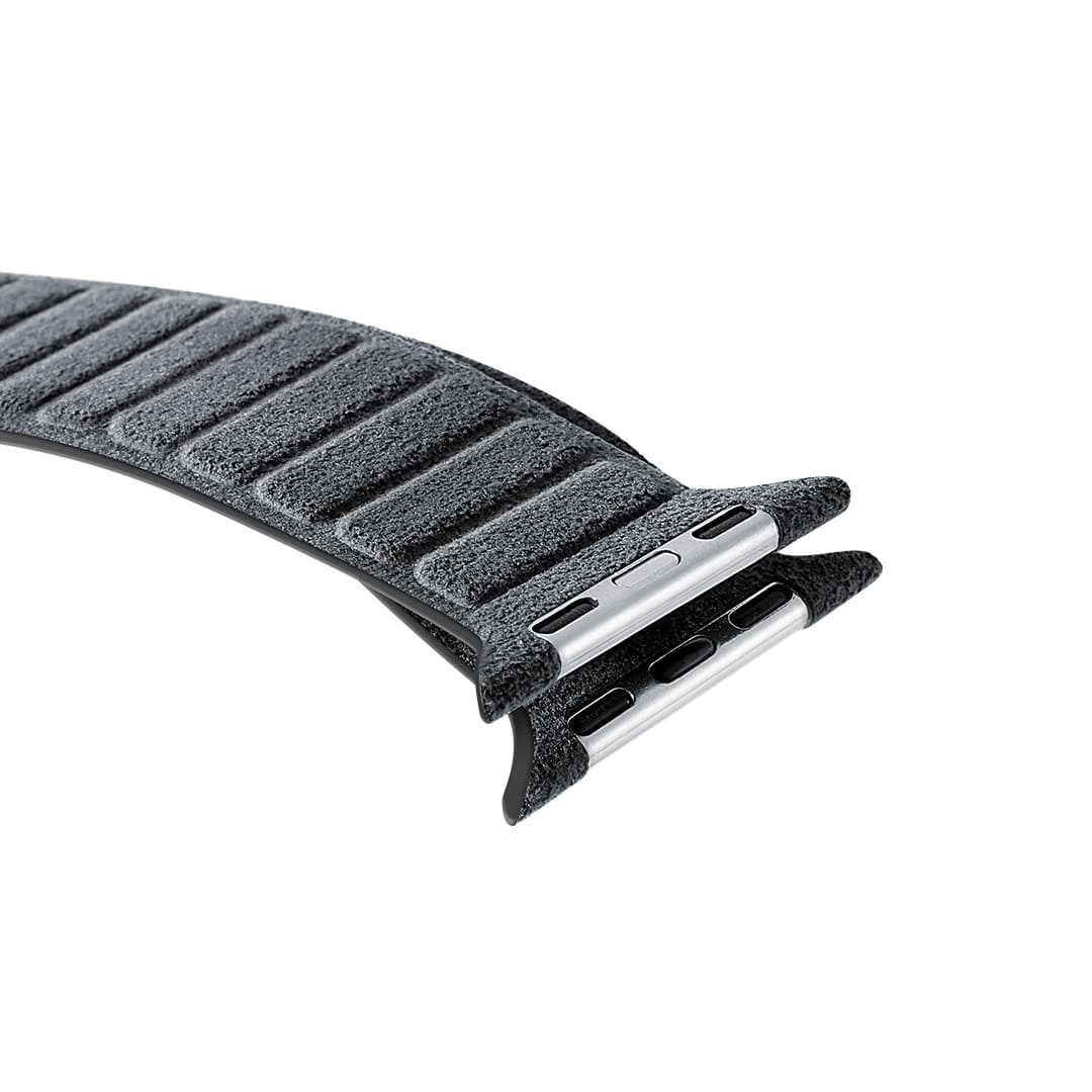 Alcantara Apple Watch Bandje - Space Grey - 42/44/45mm & Ultra (49mm)
