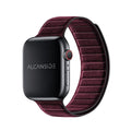 Alcantara Apple Watch Band - Red - 42/44/45/46mm & Ultra (49mm)
