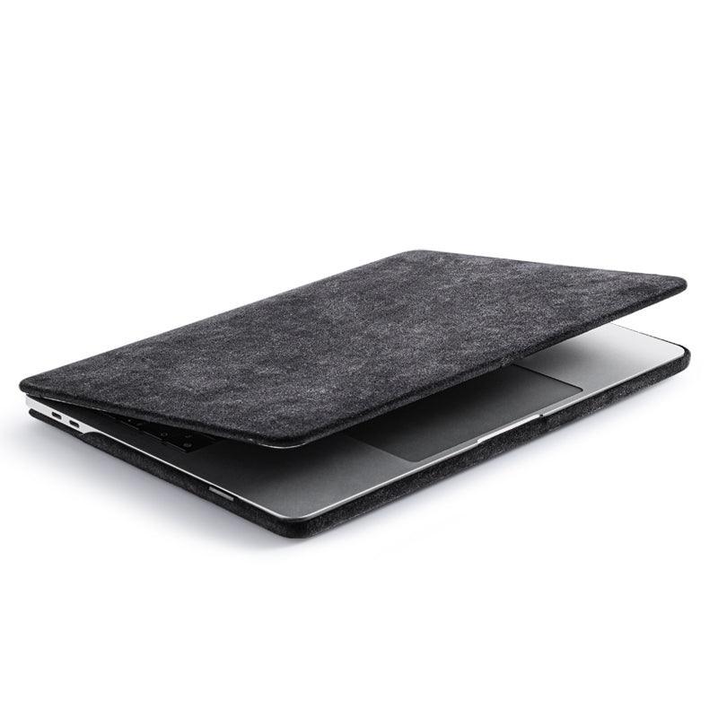 Alcantara Macbook Air Cover - 13.6 Inch New M2 2022 - Space Grey - Alcanside