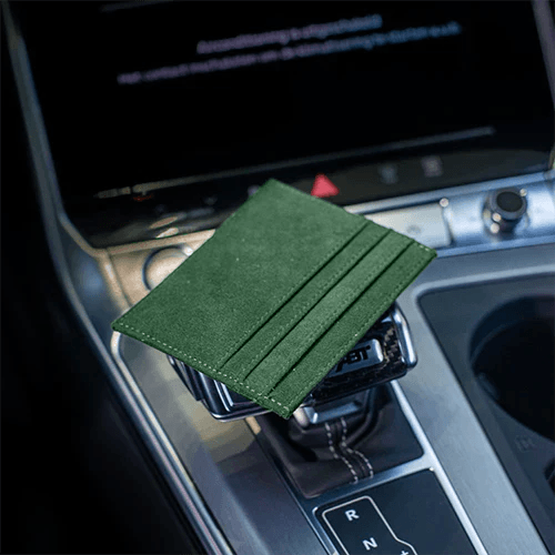 Alcantara Wallet - Midnight Green - Alcanside