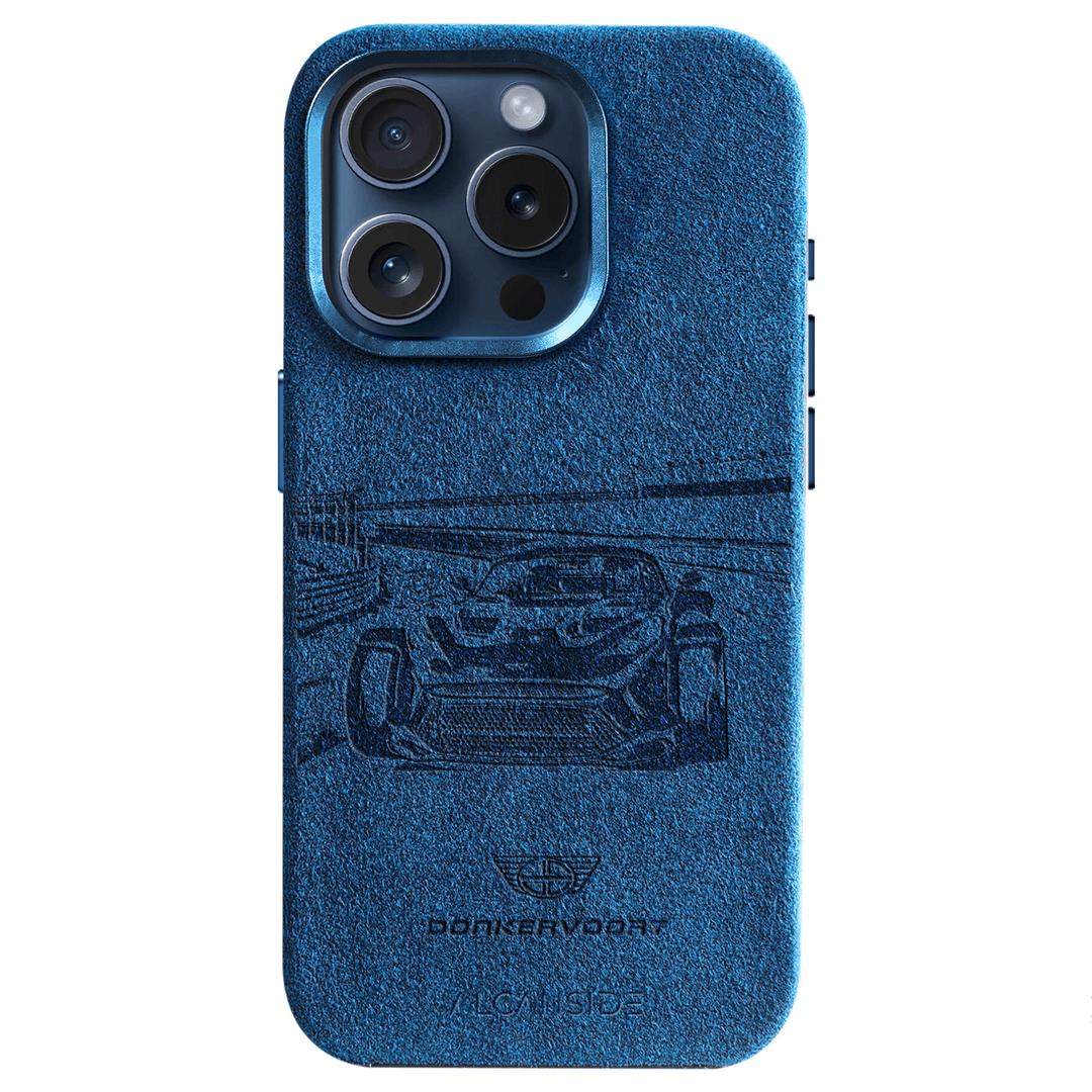 Donkervoort F22 Limited Edition Zandvoort - iPhone Alcantara Case - Ocean Blue - Alcanside