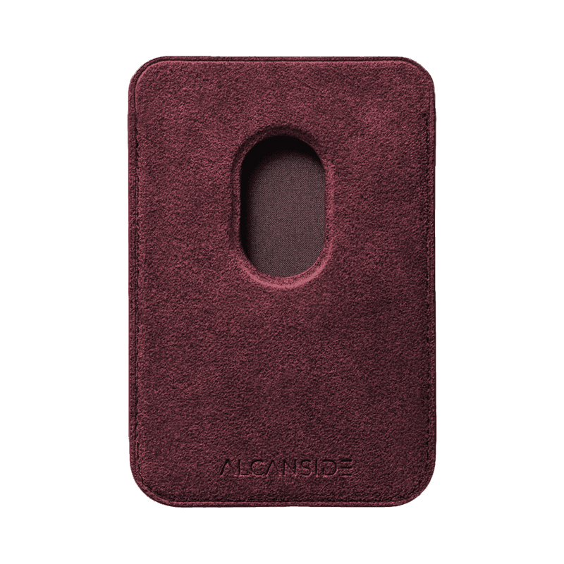 Donkervoort F22 - Alcantara MagSafe Wallet - Red - Alcanside