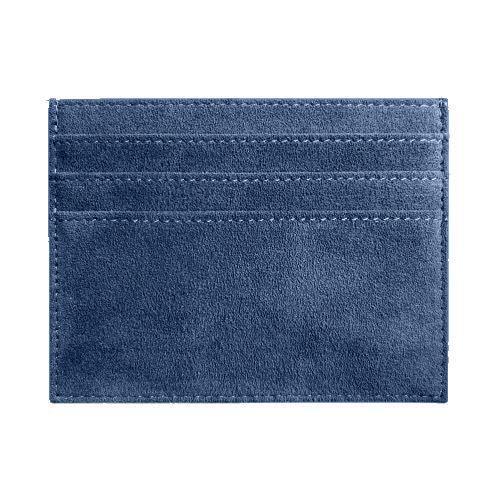 Alcantara Card Wallet - Ocean Blue