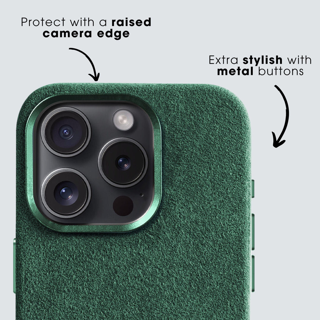 iPhone 13 Mini - Alcantara Case- Midnight Green - Alcanside