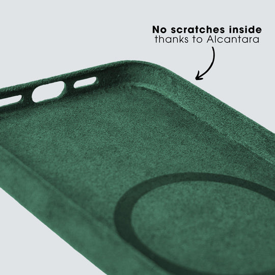 iPhone 11 Pro Max - Alcantara Case- Midnight Green - Alcanside