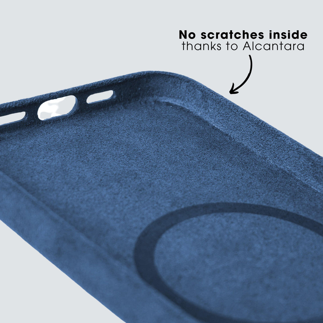 iPhone 11 - Alcantara Case - Ocean blue - Alcanside