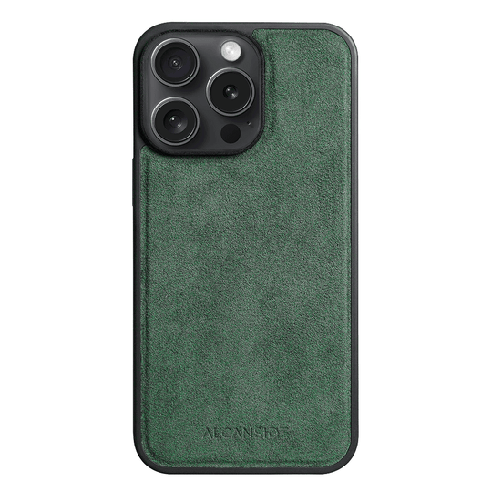 iPhone 14 Pro Max - Alcantara Case With MagSafe Magnet - Midnight Green - Alcanside