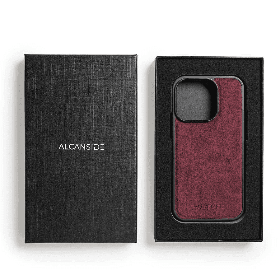 iPhone 13 Pro Max - Alcantara Back Cover - Rood