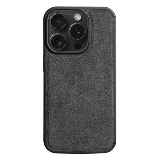 iPhone 14 Pro Max - Alcantara Case With MagSafe Magnet - Space Grey - Alcanside