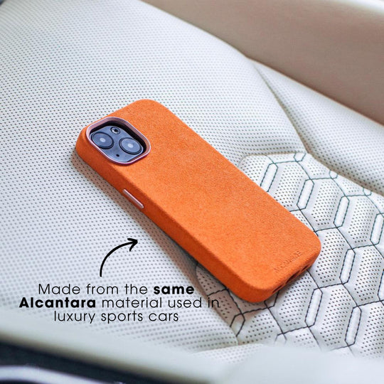 Limited Edition - iPhone 15 Pro Max - Alcantara Case - Orange