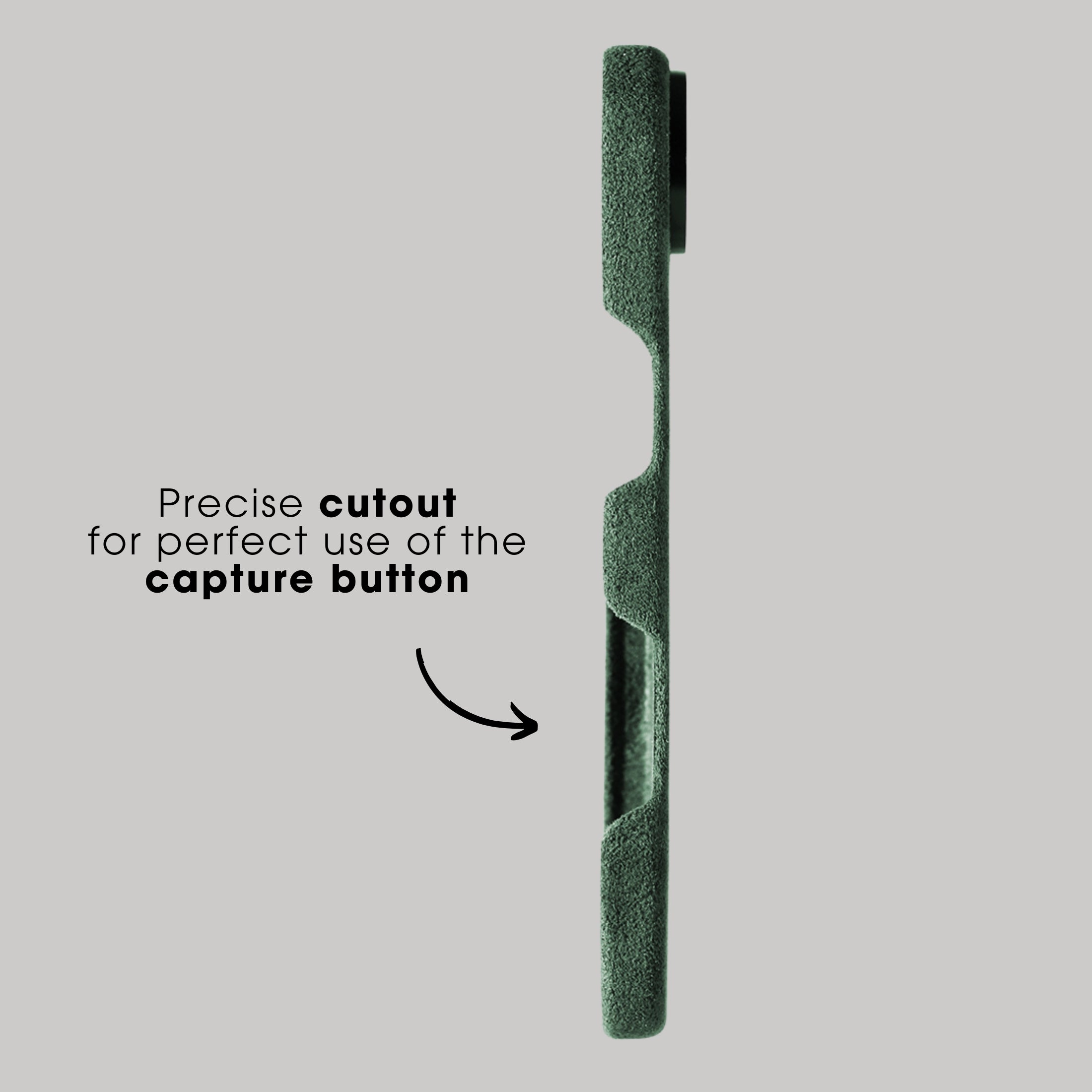 iPhone 17 Air - Alcantara Case - Midnight Green