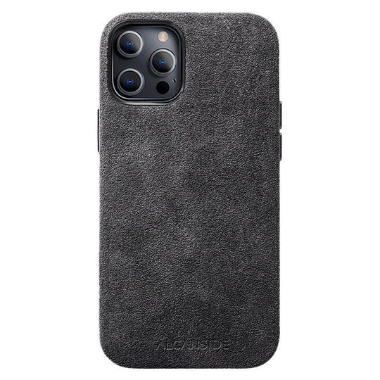 iPhone 12 & 12 Pro - Alcantara Case - Space Grey - Alcanside