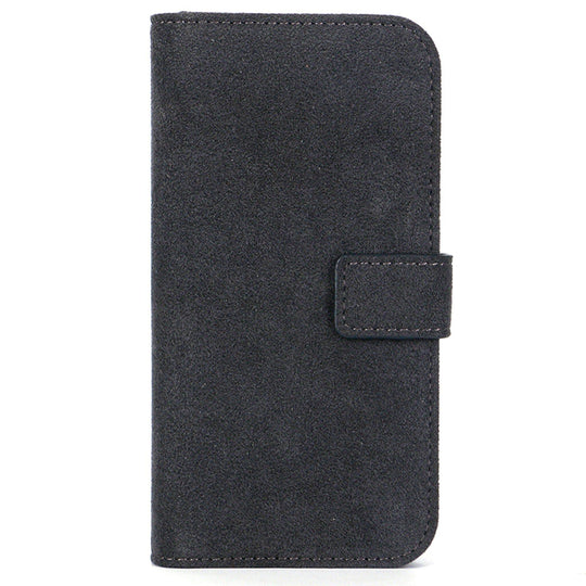 iPhone 14 Pro Max - Wallet Alcantara Case - Space Grey - Alcanside