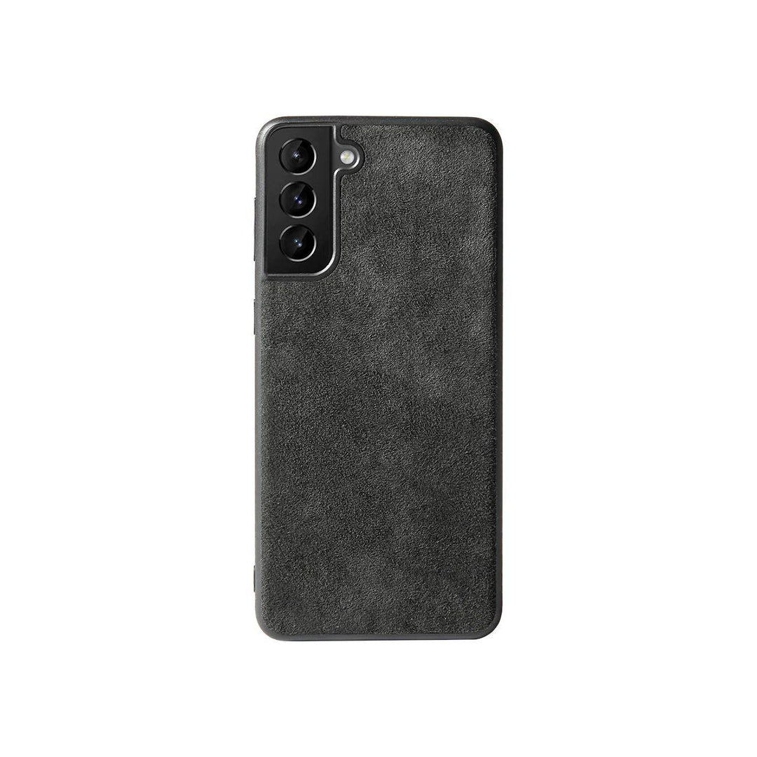 Samsung Galaxy S21 - Alcantara Back Cover - Space Grey - Alcanside